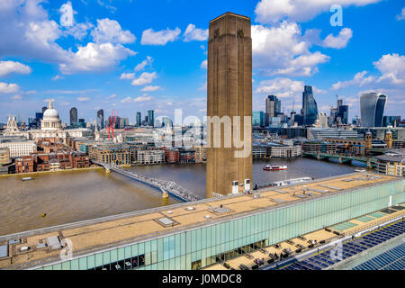 Blick von der Tate Modern, London Stockfoto