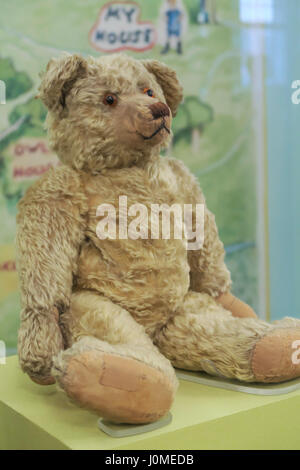 Winnie-the-Pooh Display, Kinder Library, New York Public Library, New York Stockfoto