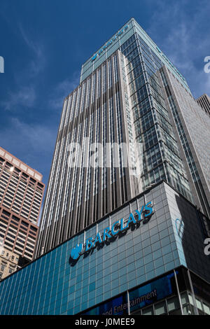 Barclays Building, 745 Seventh Avenue, Rockefeller Center, 2022, USA NYC Stockfoto