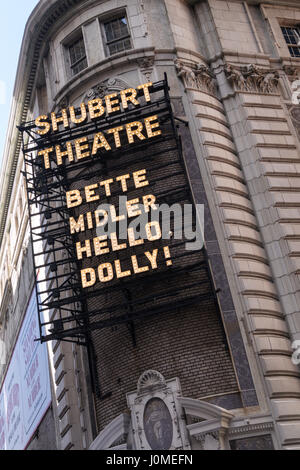 Shubert Theater Festzelt, "Hello Dolly", Times Square, New York Stockfoto