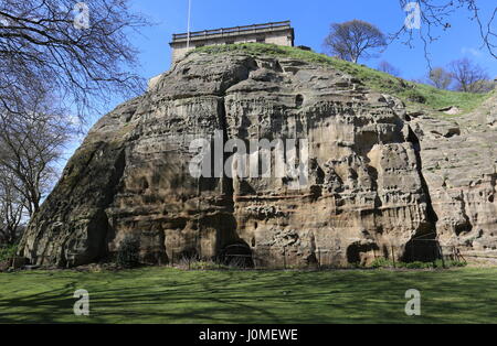 Höhlen und Museum of Nottingham Leben Nottingham UK April 2017 Stockfoto