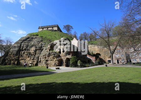 Höhlen und Museum of Nottingham Leben Nottingham UK April 2017 Stockfoto