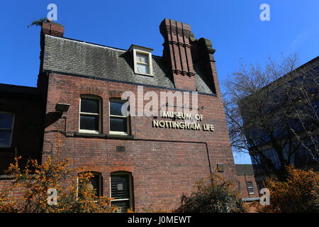 Museum von Nottingham Leben Nottingham UK April 2017 Stockfoto