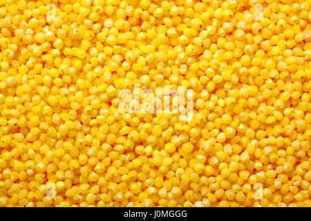 Hirse Grütze Nahaufnahme. Full-Frame, Ansicht von oben. Stockfoto