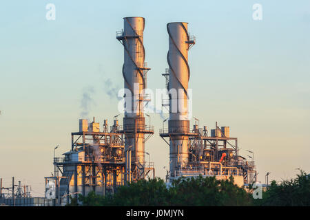 Erdgas kombiniert und Dampfturbinenkraftwerk Stockfoto