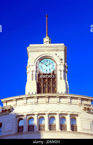 Wako Clock Tower Ginza Tokyo Japan Stockfotografie Alamy