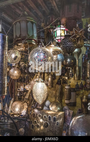 Marrakesch Licht Shop in den Souk Stockfoto