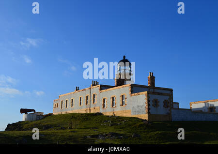 Ein Blick auf landschaftlich Point Lighthouse auf der westlichen Seite der Insel Skye. Stockfoto