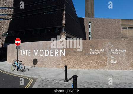 Das Switch-Haus eine zehn Etagen Erweiterung der Tate Modern Art Gallery, London. Entworfen von Herzog & de Meuron, geöffnet Juni 2016 Stockfoto