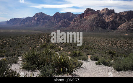 Blick auf die Berge im Red Rock Canyon, Nevada Stockfoto