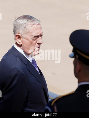 US-Verteidigungsminister Jim Mattis im Pentagon - Washington, DC USA Stockfoto