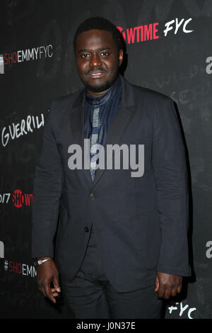 Beverly Hills, Kalifornien, USA. 13. April 2017. Babou Ceesay bei der "Guerilla" FYD-Veranstaltung am WGA Theater in Beverly Hills, Kalifornien am 13. April 2017. Bildnachweis: David Edwards/Medien Punch/Alamy Live-Nachrichten Stockfoto