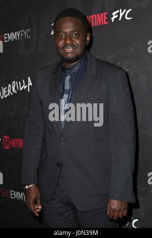 Beverly Hills, Kalifornien, USA. 13. April 2017. Babou Ceesay im Ankunftsbereich für Guerilla FYD Event, Schriftstellers Guild of America Theatre, Beverly Hills, CA 13. April 2017. Bildnachweis: Priscilla Grant/Everett Collection/Alamy Live-Nachrichten Stockfoto