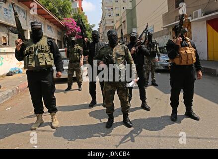 Gaza-Stadt, Gazastreifen, Palästinensische Gebiete. 15. April 2017. Bildnachweis: ZUMA Press, Inc./Alamy Live-Nachrichten Stockfoto