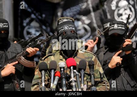 Gaza-Stadt, Gazastreifen, Palästinensische Gebiete. 15. April 2017. Bildnachweis: ZUMA Press, Inc./Alamy Live-Nachrichten Stockfoto