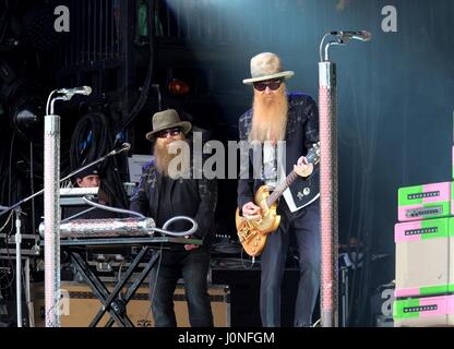 ZZ Top Auftritt beim Glastonbury Festival Stockfoto