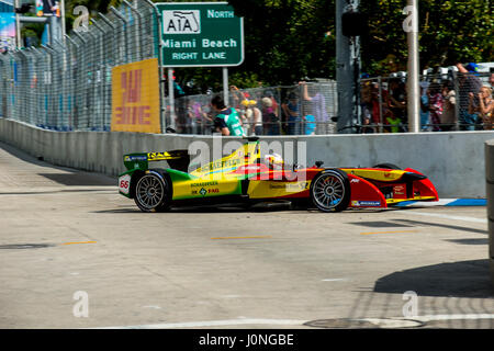 E Formula Racing in den Straßen von Miami USA Stockfoto