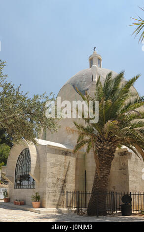 Dominus Flevit, römisch-katholische Kirche auf dem Ölberg in Jerusalem Stockfoto