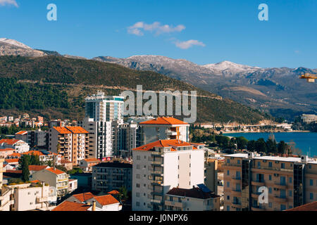 Hotel Tre Canne an der Küste von Budva, Montenegro Stockfoto