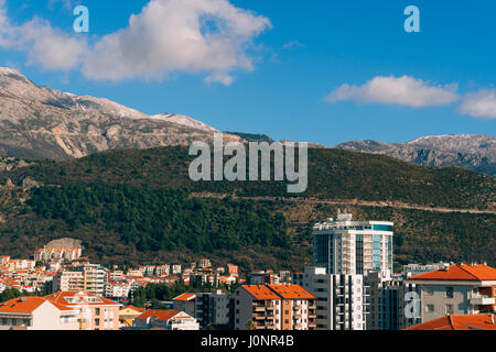 Hotel Tre Canne an der Küste von Budva, Montenegro Stockfoto