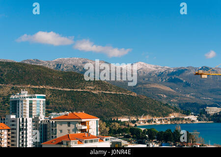 Hotel Tre Canne an der Küste von Budva, Montenegro Stockfoto