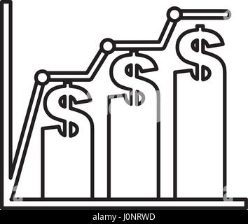 Bars-Statistik-isoliert-Symbol Stock Vektor