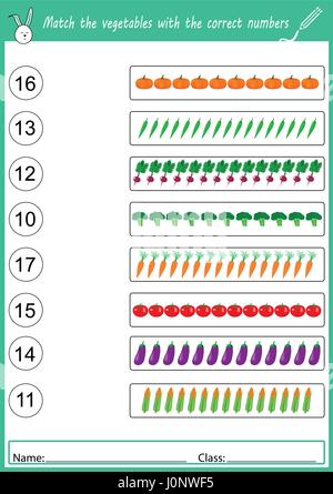 Mathematik-Arbeitsblatt Stock Vektor
