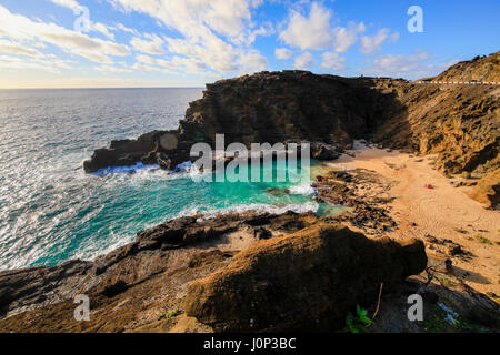 Halona Strand, Frome Here to Eternity Beach, Oahu, Hawaii Stockfoto