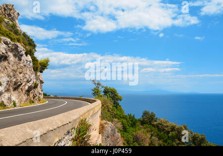 Der malerische Amalfi Coast Road. Stockfoto