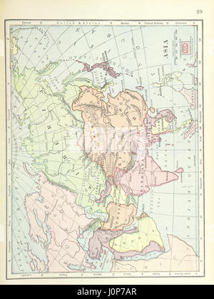Diese Abbildung aus „Elemente der Geographie“ auf Seite 101 zeigt eine detaillierte Abbildung, die geografische Konzepte erläutert. Die Arbeit umfasst mehrere Abbildungen, die die Visualisierung verschiedener geografischer Merkmale und Regionen erleichtern. Stockfoto