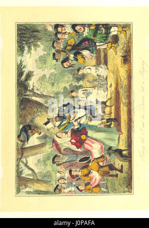 Dieses Bild stammt von Seite 83 von *The Comic History of England*, einer satirischen Interpretation der englischen Geschichte, illustriert mit zwanzig farbigen Radierungen und zweihundert Holzschnitten von John Leech, die einen humorvollen Blick auf Englands Vergangenheit geben. Stockfoto