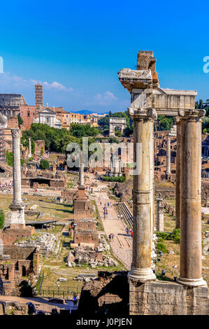 Forum Romanum. Rom. Italien Stockfoto