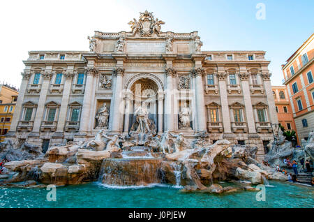 Fontana di Trevi, Rom, Latium, Italien, Europa Stockfoto