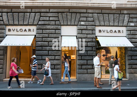 Bulgari speichern, Rom, Latium, Italien, Europa Stockfoto