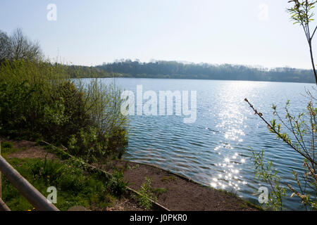 Astbury Mere Country Park, Astbury, Congleton, Cheshire, UK, Stockfoto
