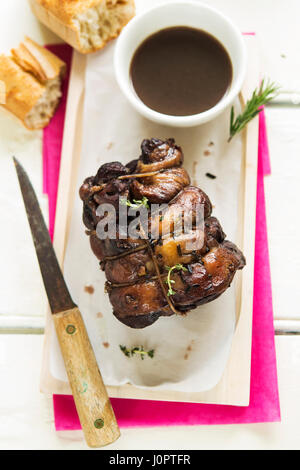 Geschmorte Lammschulter Stockfoto