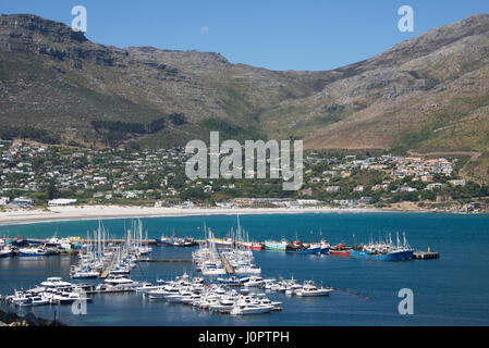 Hafen von Hout Bay Cape Town-Südafrika Stockfoto