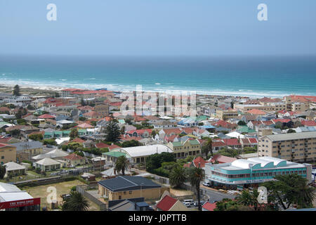 Panoramablick auf Muizenberg Stadt Kapstadt Südafrika Stockfoto