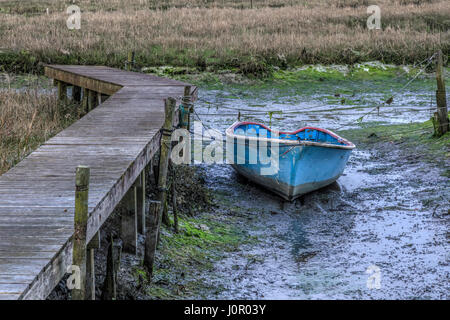 Boot-Wracks in Löcher Bay, Poole, Dorset, England, UK Stockfoto