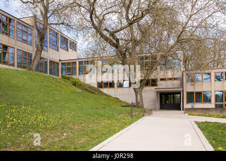 Die Ulmer Hochschule für Gestaltung (Hfg) in Ulm, Deutschland. Stockfoto