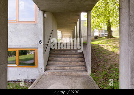 Die Ulmer Hochschule für Gestaltung (Hfg) in Ulm, Deutschland. Stockfoto