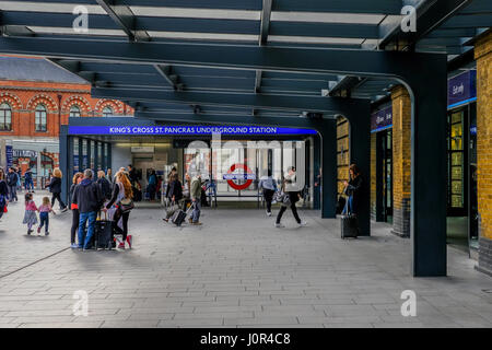 Kings Cross St Pancras station Stockfoto