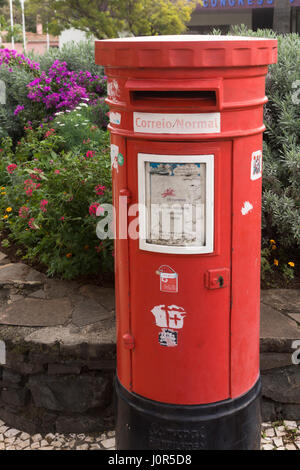 Einen Briefkasten Madeira in Funchal Stockfoto