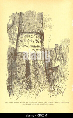 Dieser Bericht beschreibt das Leben von David Livingstone und die Reise nach ihm, basierend auf den Originalbriefen von H. M. Stanley. Stockfoto