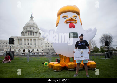 Washington, DC USA, Samstag, 15. April 2017: Tausende von Demonstranten versammeln sich auf dem Capitol Hill, Präsident Donald Trump zum lösen seine Steuern zu verlangen. Bildnachweis: B Christopher/Alamy Live-Nachrichten Stockfoto