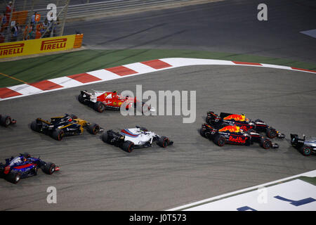 Sakhir, Bahrain. 16. April 2017. | Nutzung weltweit Credit: Dpa/Alamy Live-Nachrichten Stockfoto