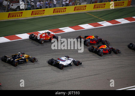 Sakhir, Bahrain. 16. April 2017. | Nutzung weltweit Credit: Dpa/Alamy Live-Nachrichten Stockfoto