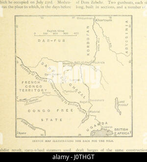 Dieses Bild stammt von Seite 83 der „Kriege der 90er Jahre“, die die militärischen Konflikte aus dem letzten Jahrzehnt des 19. Jahrhunderts beschreibt. Es enthält Illustrationen und Pläne des Autors, um die Kriegsgeschichte in dieser Zeit visuell darzustellen. Stockfoto