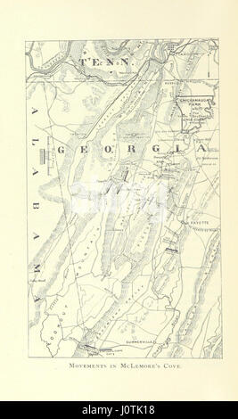 Dieses Bild ist von Seite 52 von "The National Military Park". Chickamauga. Chattanooga“, ein historischer Reiseführer mit Karten und Illustrationen der Schlachtfelder des Bürgerkriegs in Georgia, USA. Es umfasst wichtige Ereignisse und Orte, die mit den Schlachten bei Chickamauga und Chattanooga zusammenhängen. Stockfoto