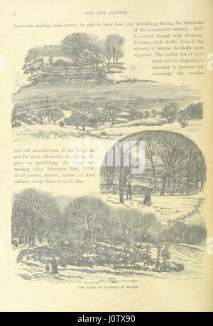 *Unser eigenes Land* ist ein beschreibender und historischer Überblick über ein bestimmtes Land mit einer bildhaften Darstellung seiner Kultur, Wahrzeichen und bedeutenden historischen Ereignisse. Die Arbeit liefert Einblicke in das nationale Erbe und die Entwicklung durch visuelle Darstellungen und Beschreibungen. Stockfoto